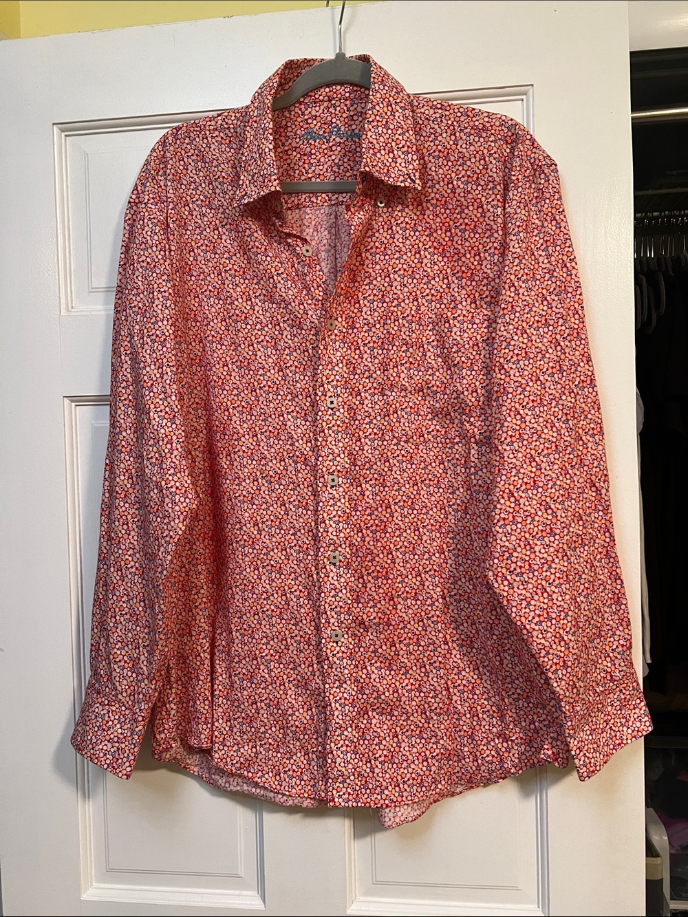 Alan Flusser Linen/Cotton button up shirt